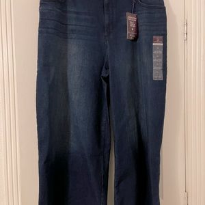 Gloria Vanderbilt Amanda Jeans Wide Leg Crop Women’s Size 18